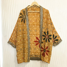 Seta Corto Kimono Ricamato