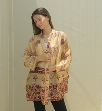 Pure Cotone Corto Kimono